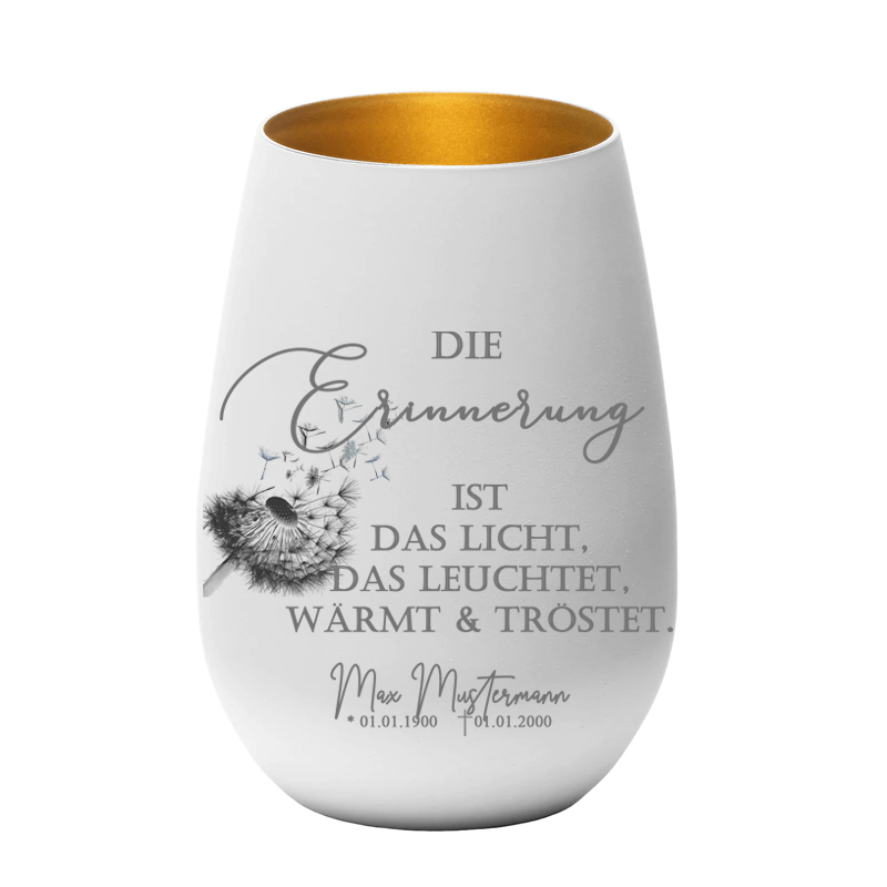 Windlicht Weiß